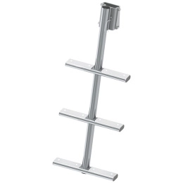 Трап дайверский быстросъемный 3 белых ступени 350 мм (040182WT, 10269456)